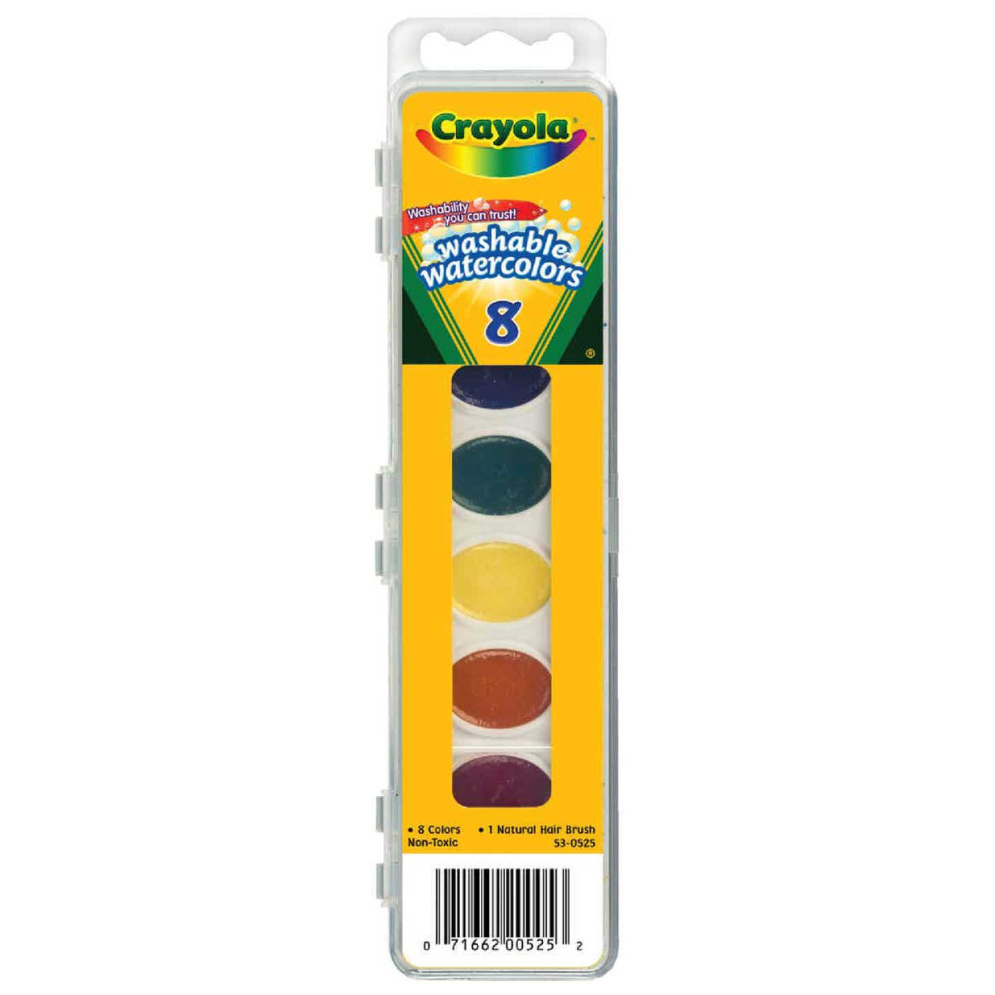 Crayola Washable Assorted Water Colors (8-Pack) - Crafty Beaver Home Center